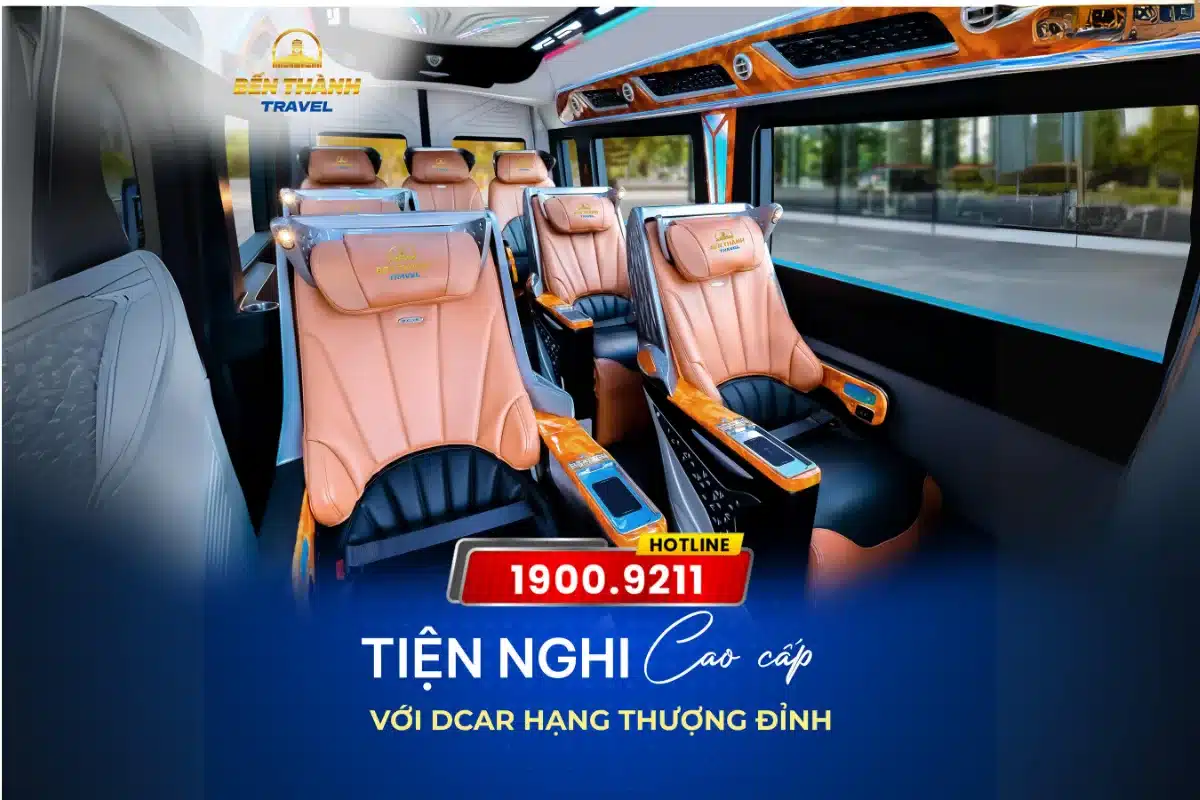 Dòng xe Limousine đi Sài Gòn Vũng Tàu trang bị tiện nghi cao cấp như ghế bọc da, hệ thống âm thanh, ánh sáng Led, màn hình LCD,...