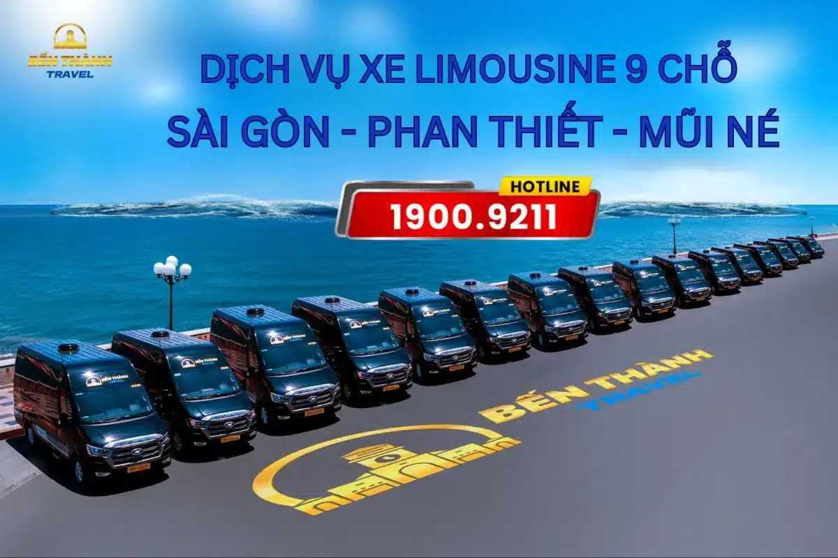 Bến Thành Travel cung cấp xe Limousine Sài Gòn Phan Thiết Mũi Né uy tín, chất lượng cao